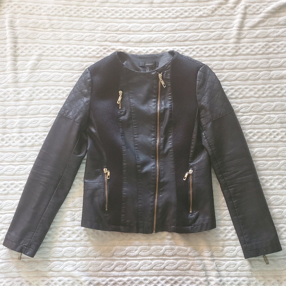 Faux leather jacket